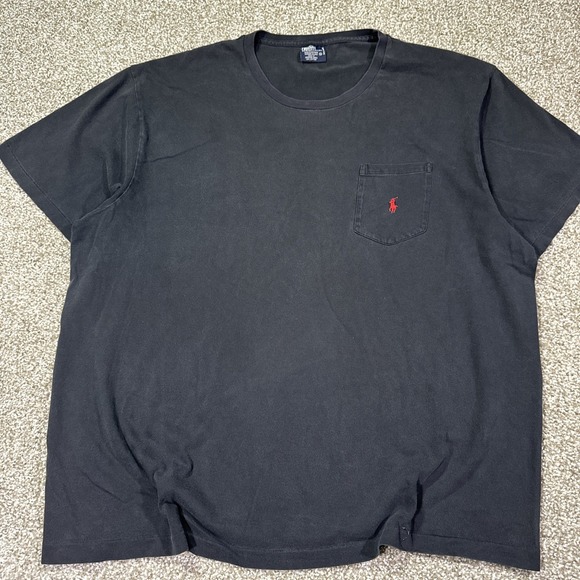 Polo Ralph Lauren Other - Vintage Polo Ralph Lauren Pocket T-Shirt Mens XL 90s Black Single Stitch Pony